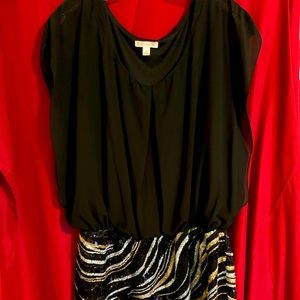 Sequined bottom dress